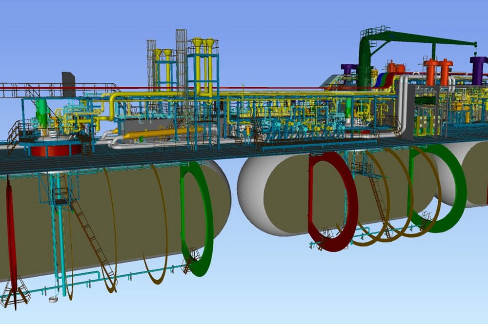 Artist Impression of Gas Handling System incl. Tanks