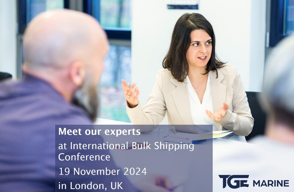 Intl. Bulk Shipping Conference in Nov 2024 in London, UK TGE Marine