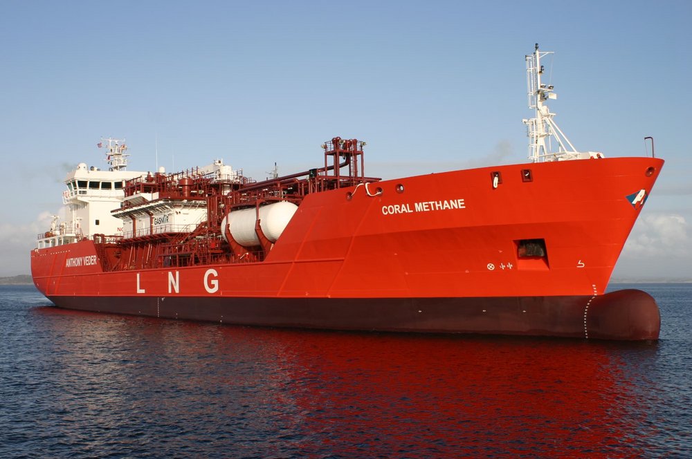 7,500 cbm LNG/LEG/LPG carrier & bunker vessel Coral Methane