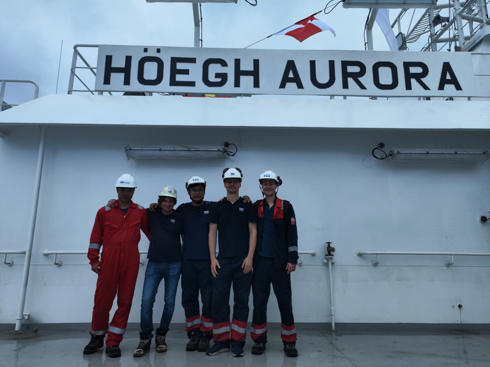 TGE Marine's Crew on sea trial TGE Marine's Crew on sea trial